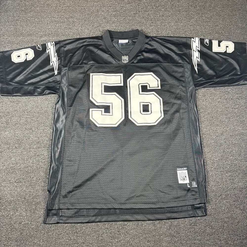 Reebok Merriman 56 San Diego Chargers Jersey Size L Black